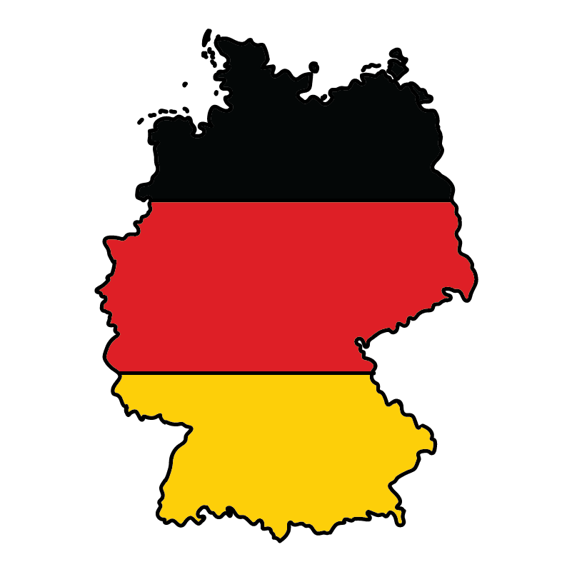 country shape flag for history & culture of the rose in Germany