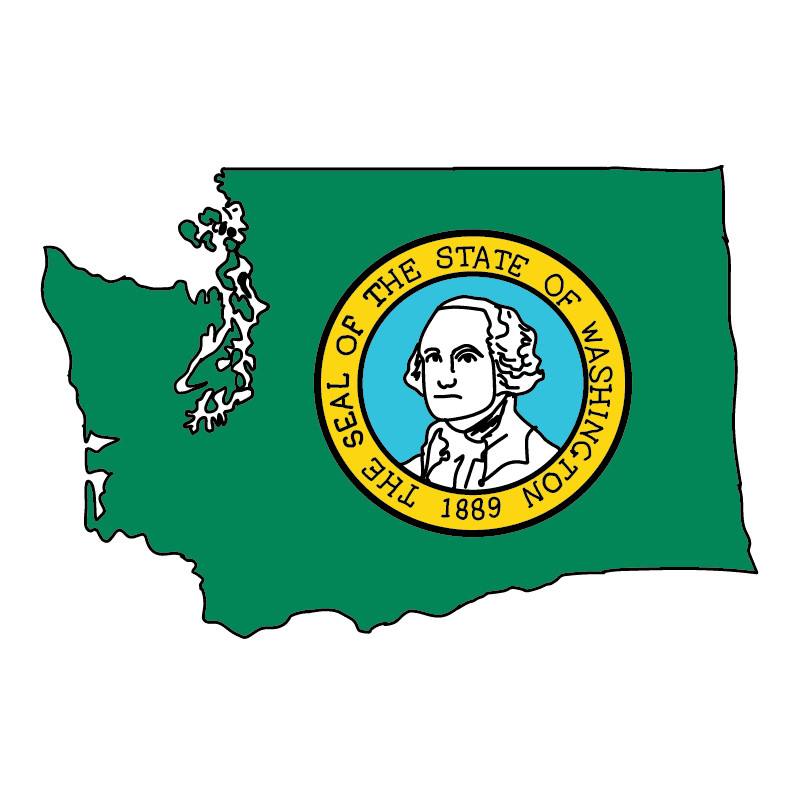 state shape flag for history & culture of the rose in Washington